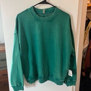 Free People All Star Pullover Size xs Green Glow
